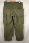 Circa 1969 M-S Size 4th Model Jungle Fatigue Pants, Used, Released by Film Company