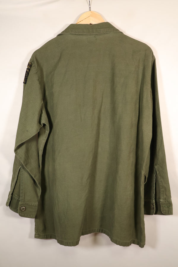 1975年契約　16 1/2 x 32　OG-107　ユーティリティシャツ　パッチ後付けあり　中古品