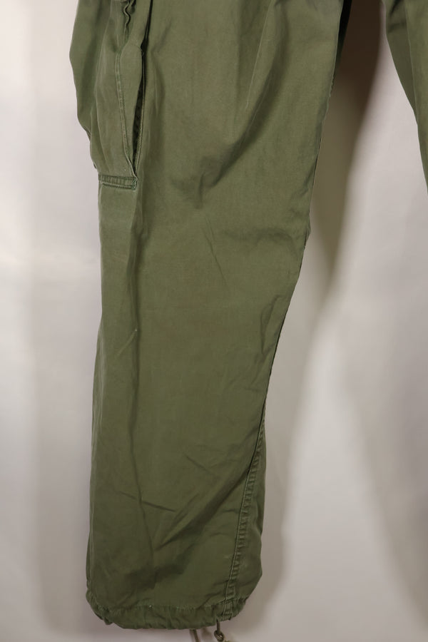 Mid-1960s MEDIUM-SHORT 2nd Model Jungle Fatigue Pants, used.