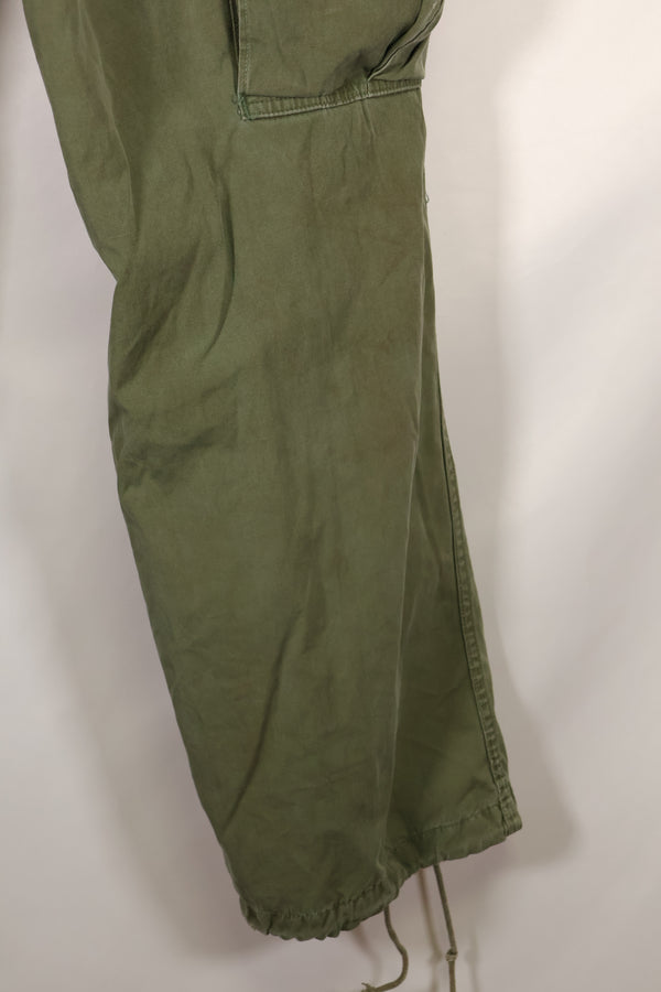 Mid-1960s MEDIUM-SHORT 2nd Model Jungle Fatigue Pants, used.
