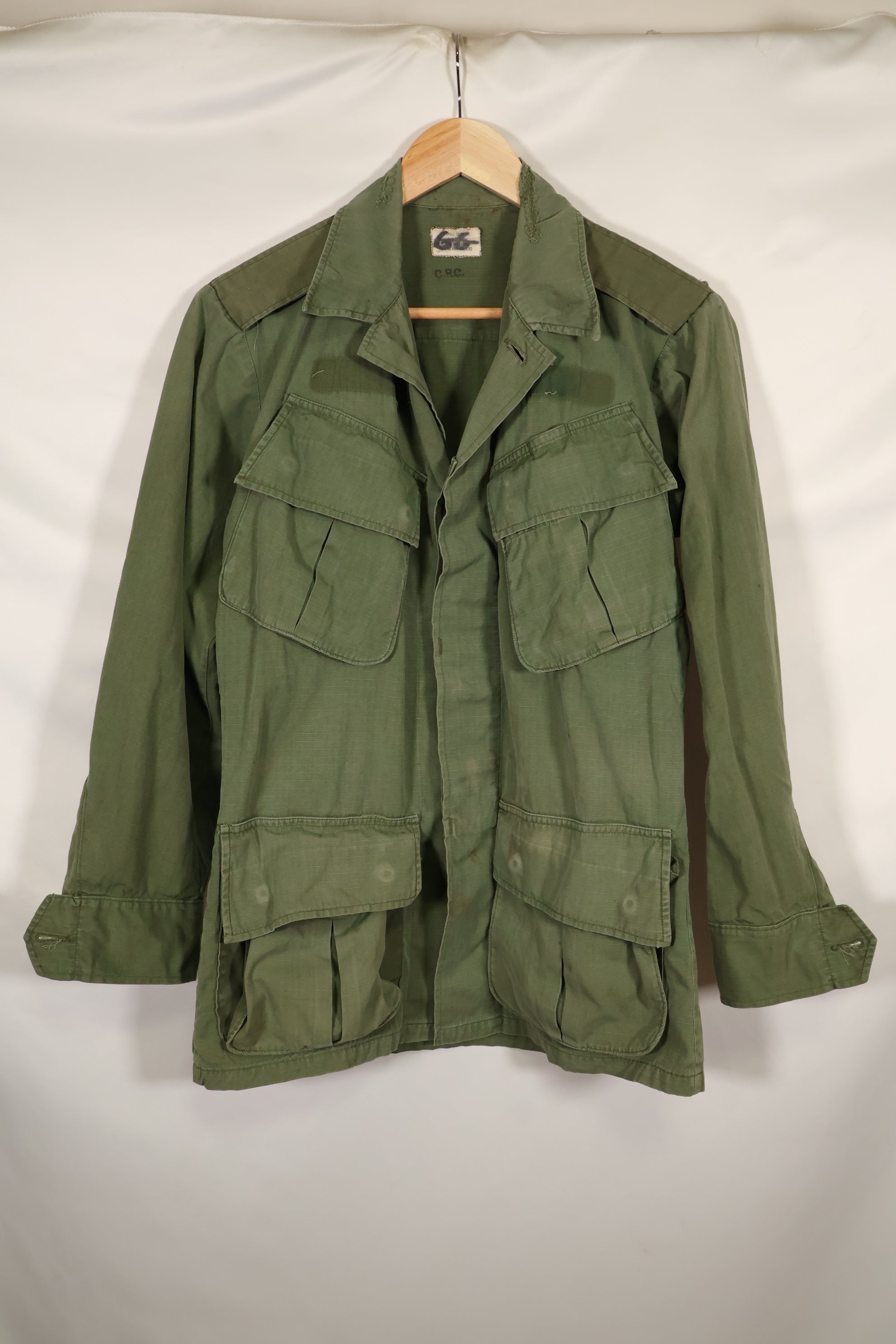 1968年契約　X-SMALL-SHORT　4th Model ジャングルファティーグ　ジャケット　中古品　映画会社放出