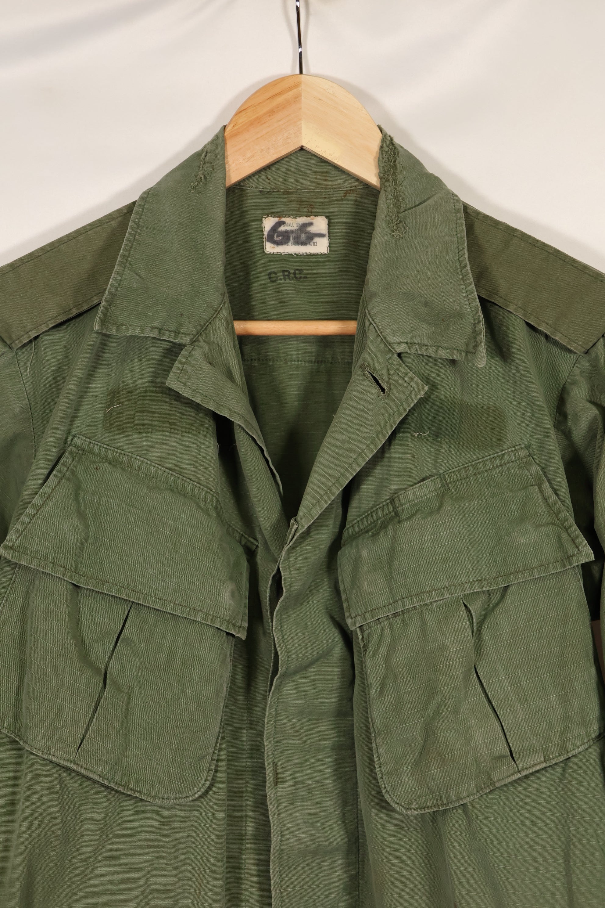 1968年契約　X-SMALL-SHORT　4th Model ジャングルファティーグ　ジャケット　中古品　映画会社放出