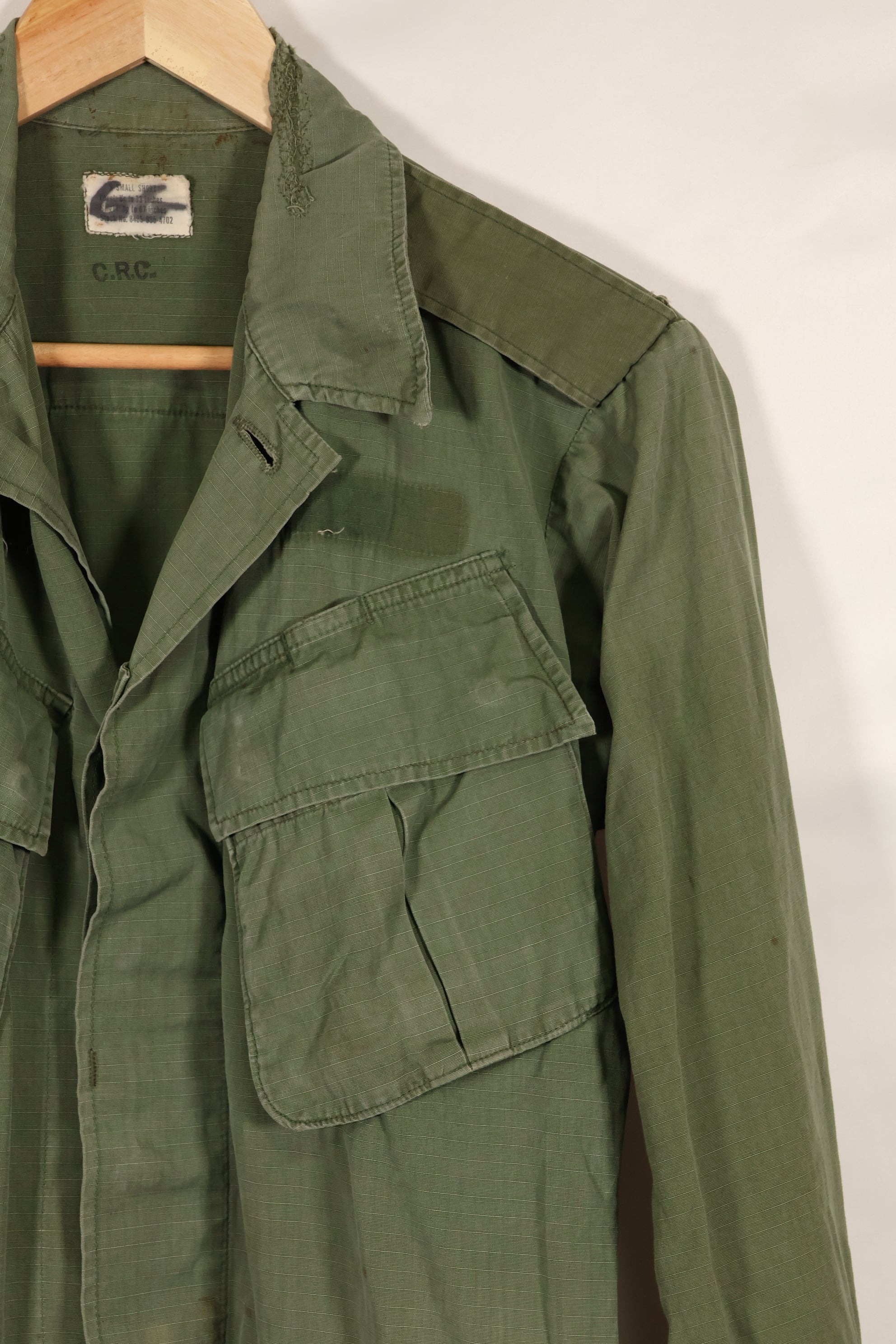 1968年契約　X-SMALL-SHORT　4th Model ジャングルファティーグ　ジャケット　中古品　映画会社放出