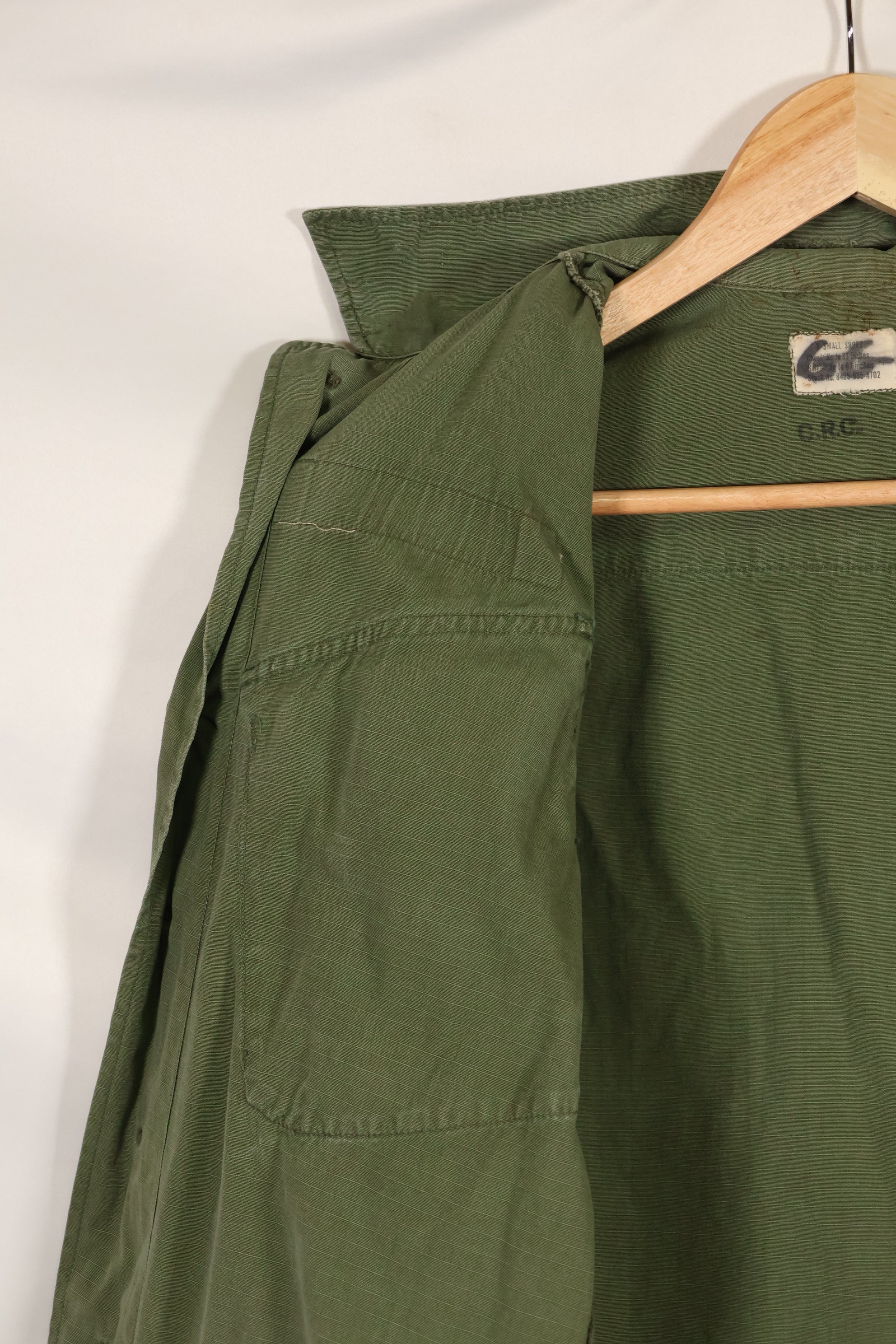 1968年契約　X-SMALL-SHORT　4th Model ジャングルファティーグ　ジャケット　中古品　映画会社放出