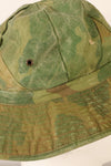 1960s-early 70s USMC privately procured Mitchell pattern camouflage shelterhalf boonie hat, used.