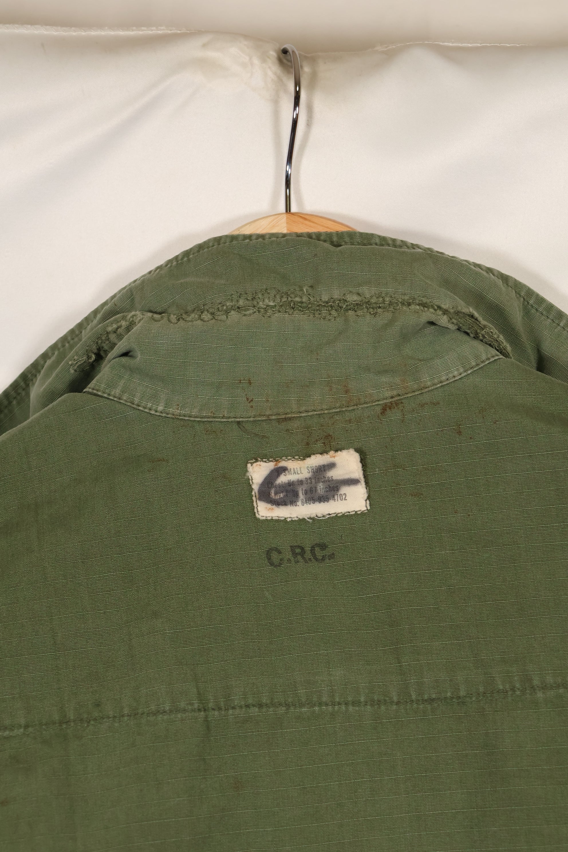 1968年契約　X-SMALL-SHORT　4th Model ジャングルファティーグ　ジャケット　中古品　映画会社放出