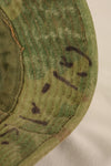 1960s-early 70s USMC privately procured Mitchell pattern camouflage shelterhalf boonie hat, used.