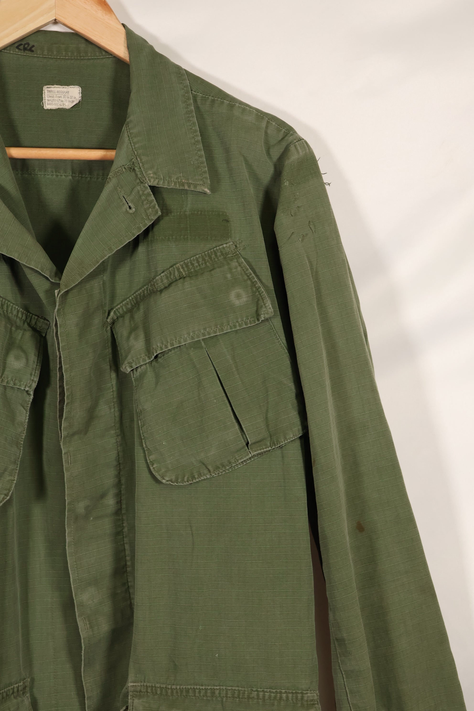 Circa 1969 S-R Size 4th Model Jungle Fatigue Jacket, used, released by film company.