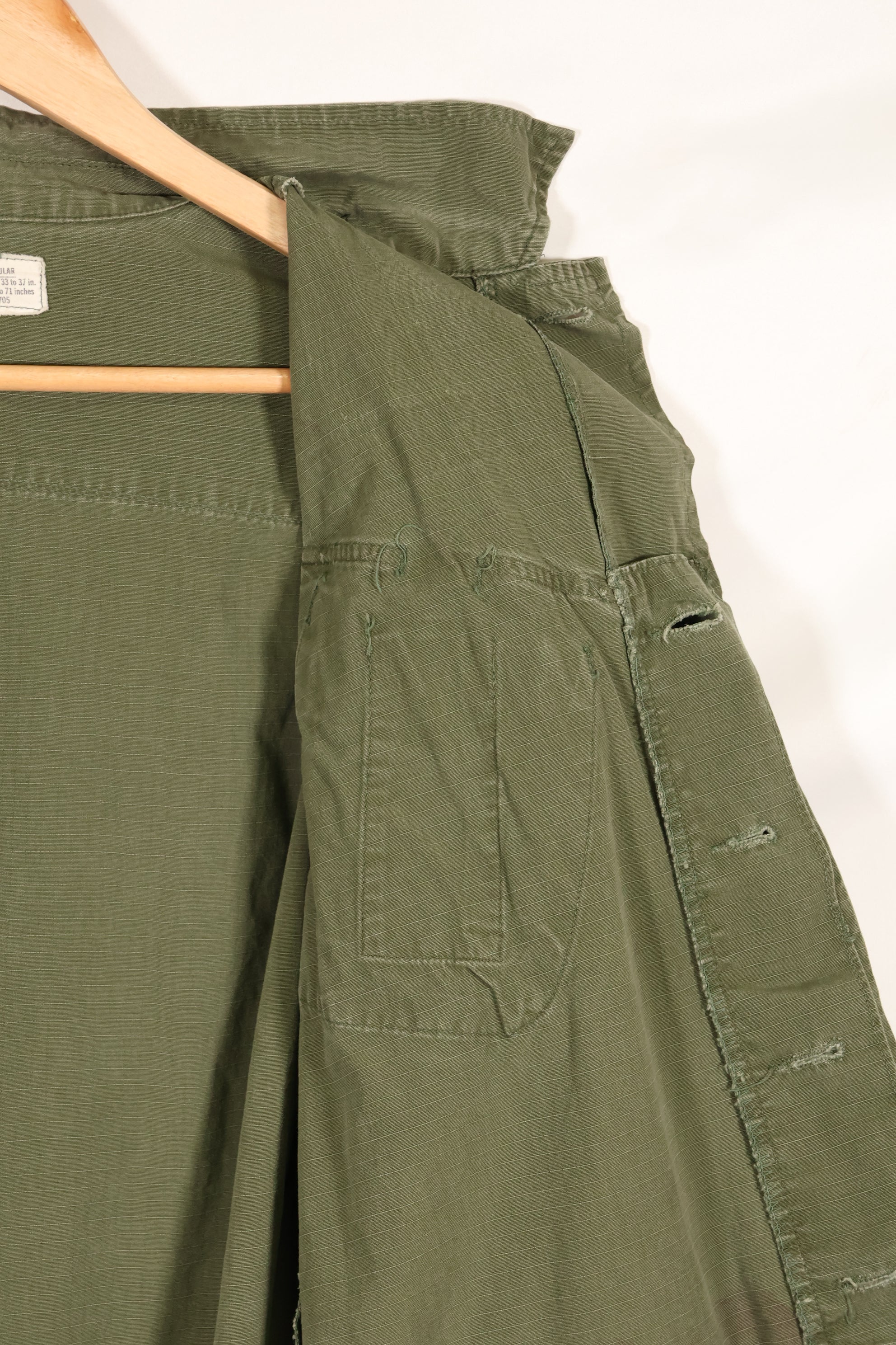 Circa 1970 S-R Size 4th Model Jungle Fatigue Jacket, used, released by film company.
