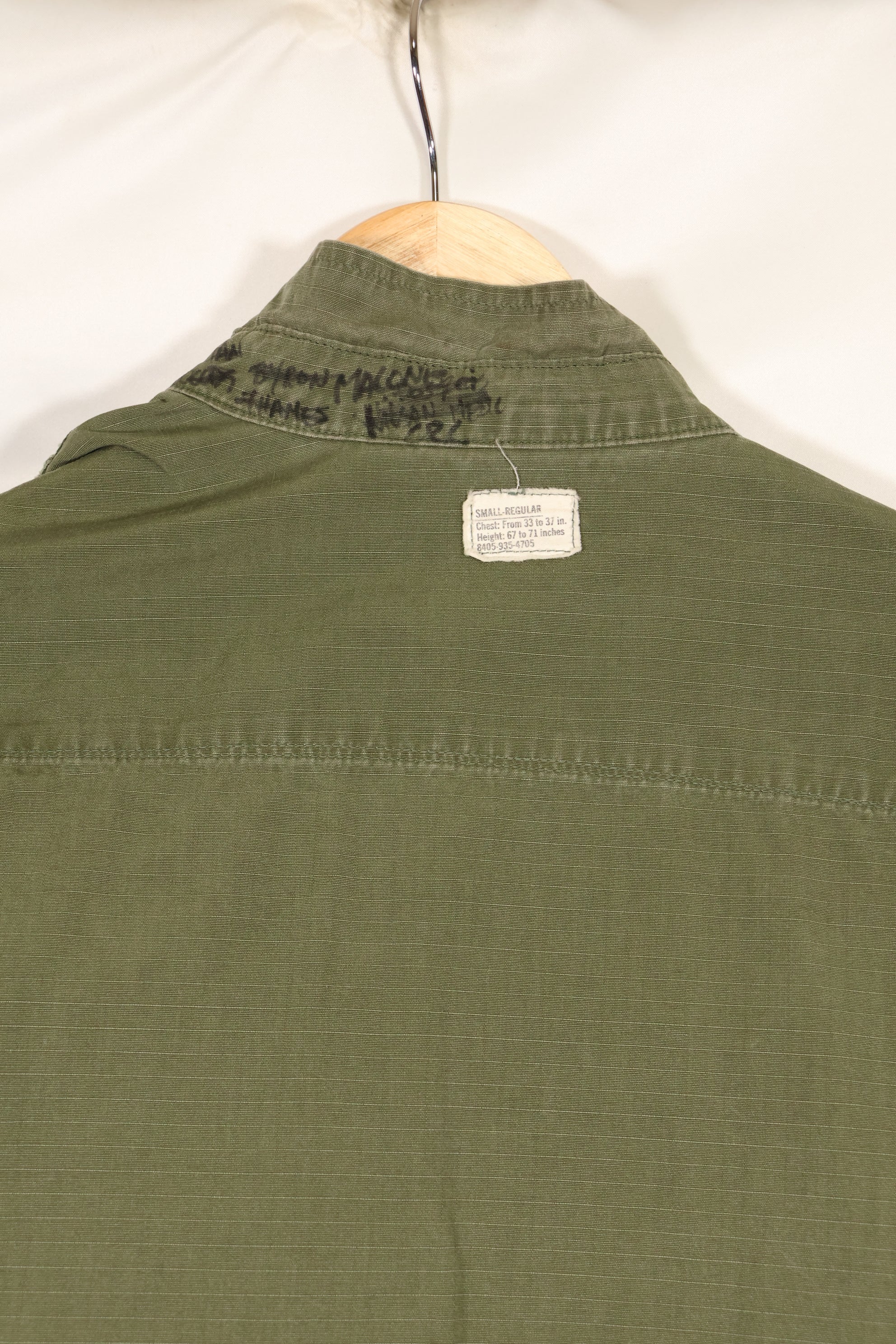 Circa 1970 S-R Size 4th Model Jungle Fatigue Jacket, used, released by film company.