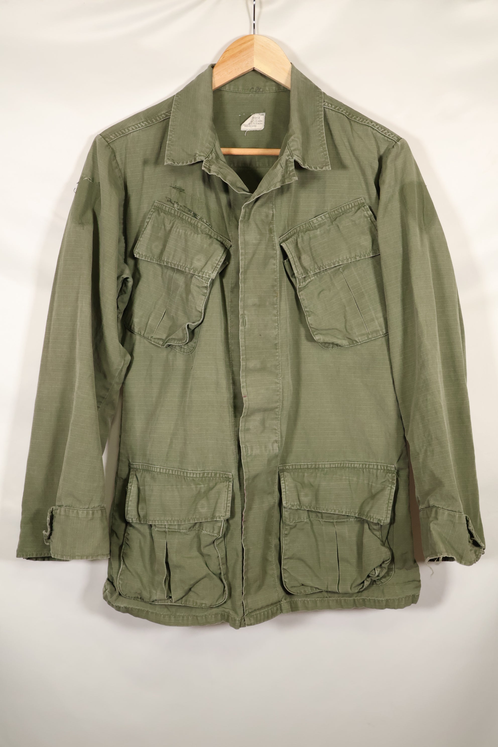 Circa 1969 XS-R size 4th Model Jungle Fatigue Jacket, used, released by film company.
