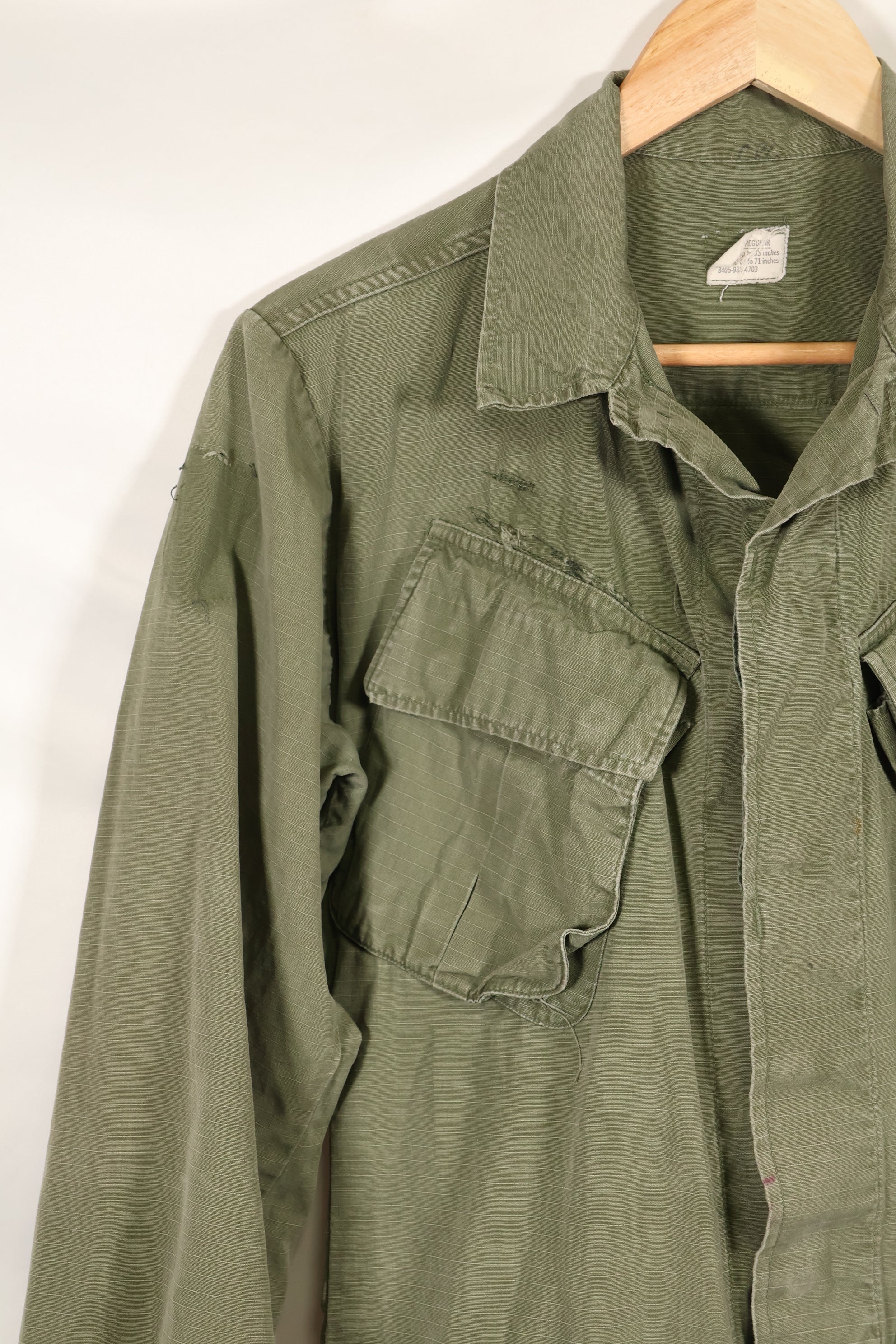 Circa 1969 XS-R size 4th Model Jungle Fatigue Jacket, used, released by film company.