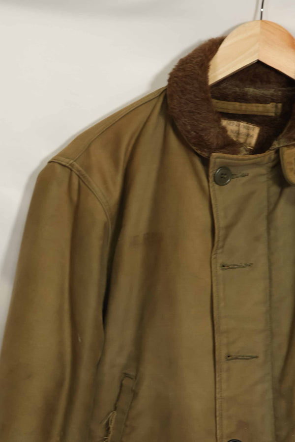 1940年代〜50年代　アメリカ海軍　N-1　デッキジャケット　サイズ 36　中古品