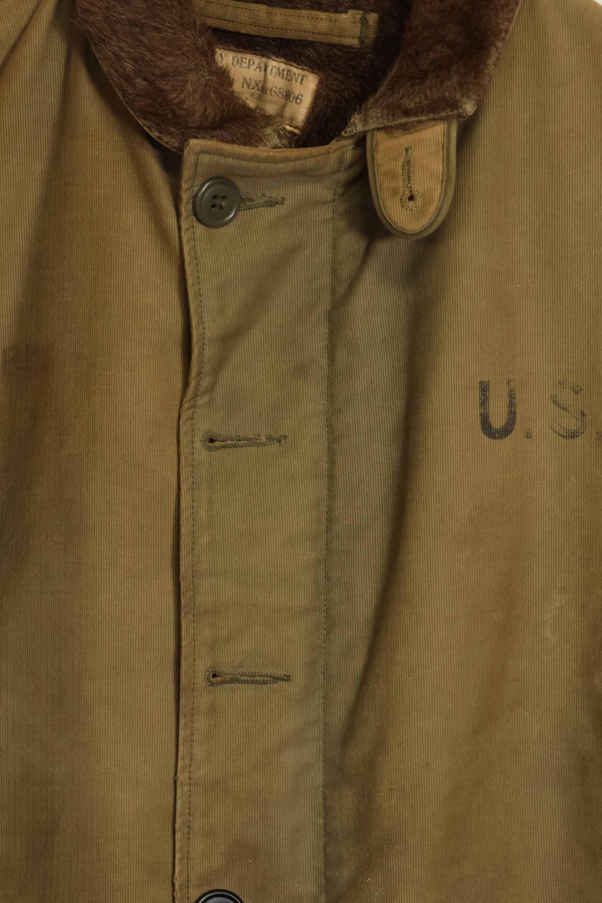 1940年代〜50年代　アメリカ海軍　N-1　デッキジャケット　サイズ 36　中古品