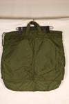 Real 1970 U.S. Army helmet bag, ERDL camouflage lining, rare, used.