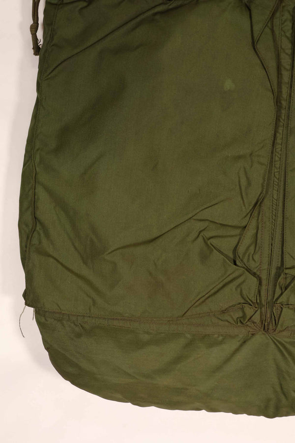 Real 1970 U.S. Army helmet bag, ERDL camouflage lining, rare, used.