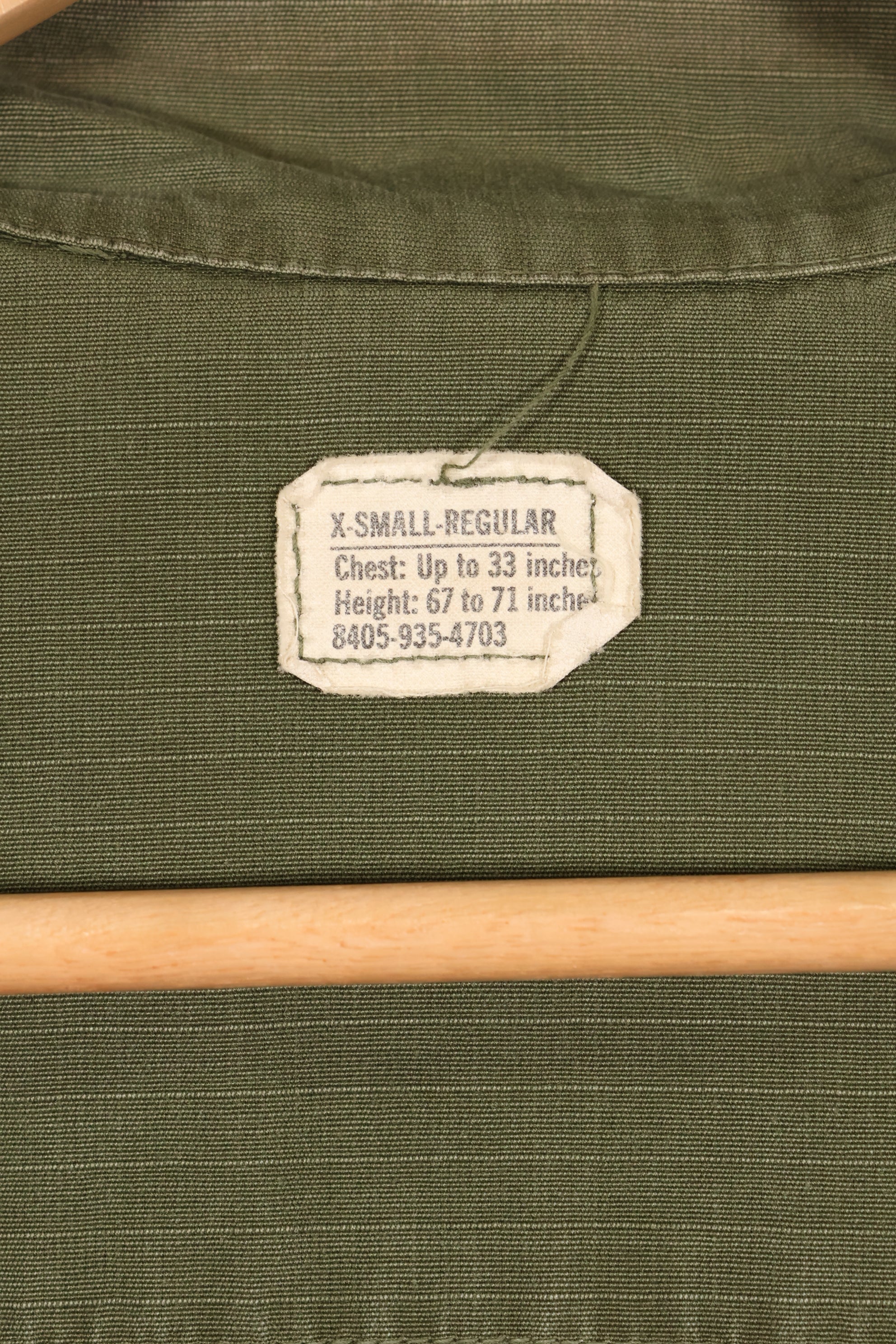 Circa 1969 XS-R size 4th Model Jungle Fatigue Jacket, used, film company release B