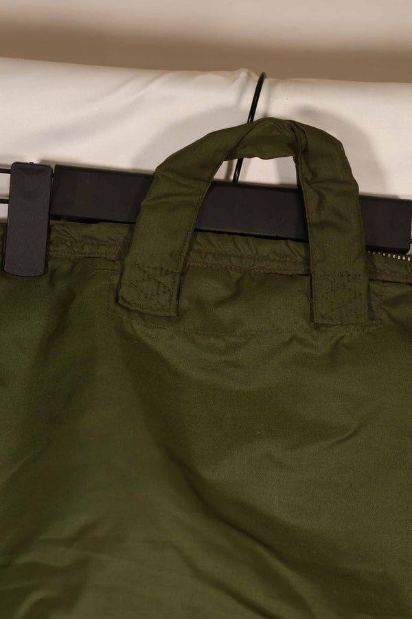 Real 1970 U.S. Army helmet bag, ERDL camouflage lining, rare, used.