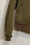 1940s U.S. Army Air Corps B-15 flight jacket with air race patch, used.