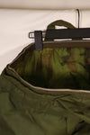 Real 1970 U.S. Army helmet bag, ERDL camouflage lining, rare, used.