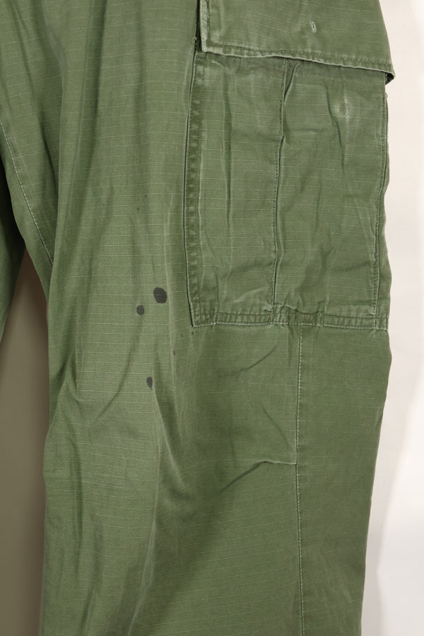 Circa 1968 S-R Size 4th Model Jungle Fatigue Pants, Used, Released by Film Company