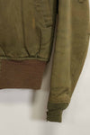 1940s U.S. Army Air Corps B-15 flight jacket with air race patch, used.
