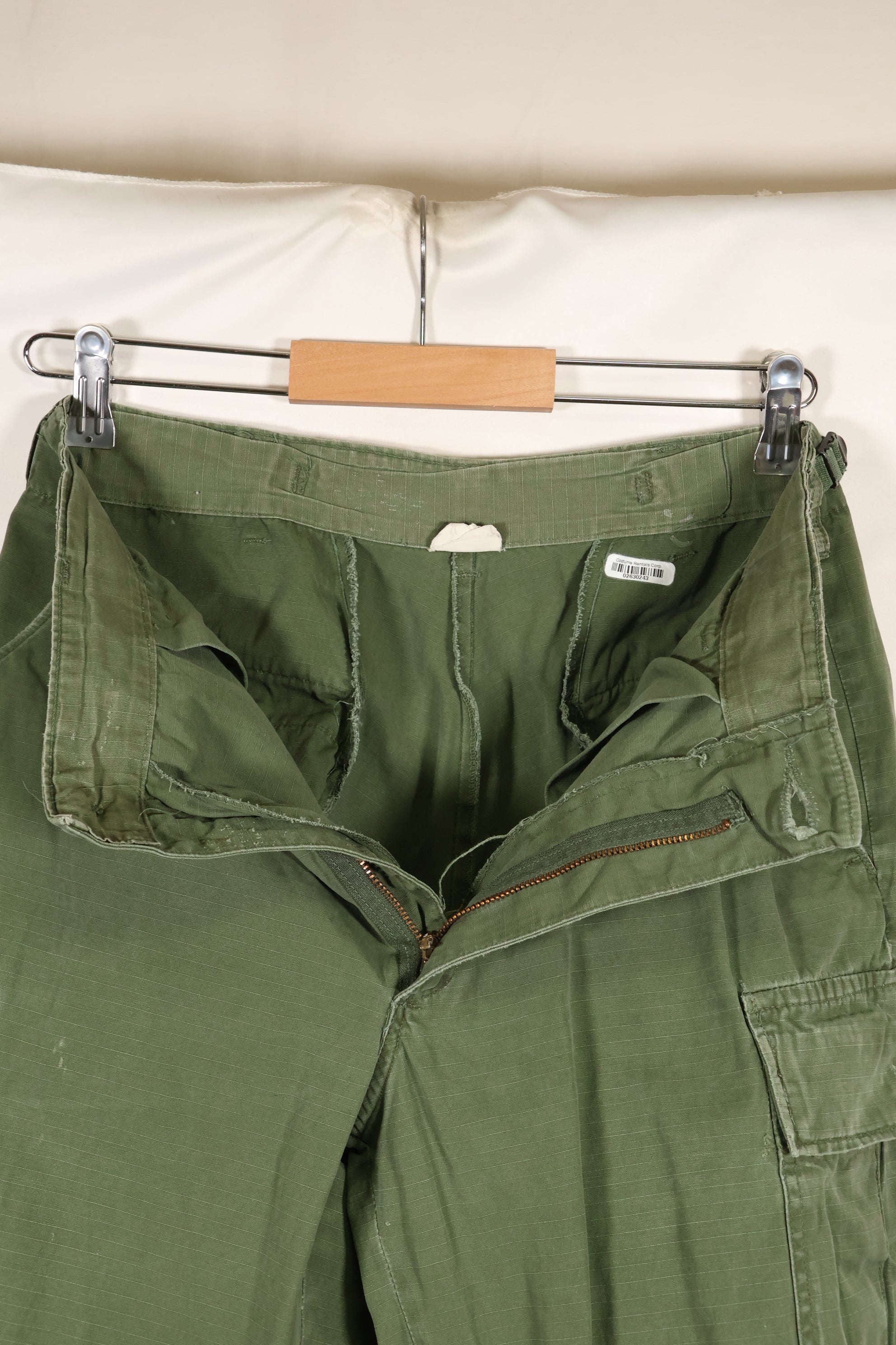 Circa 1968 S-R Size 4th Model Jungle Fatigue Pants, Used, Released by Film Company