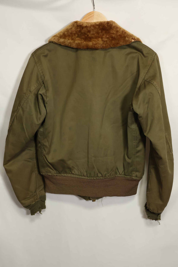 1940年代　アメリカ陸軍航空隊　B-15　フライトジャケット　エアレースパッチ付き　中古品