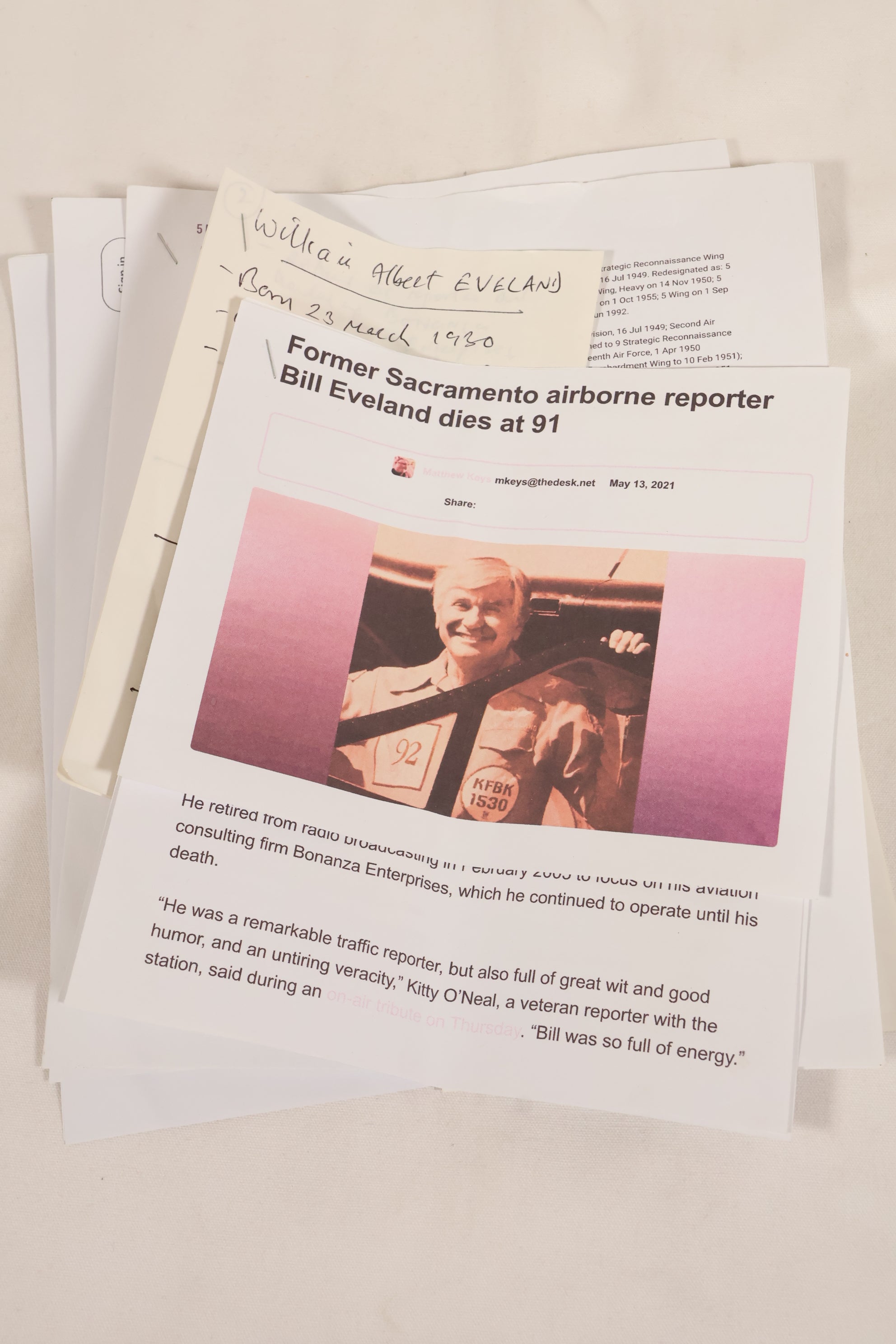 1970 Contract MEDIUM USAF L-2B Flight Jacket, Light Zone, Worn by Bill Eveland, Good Condition