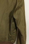 1940s U.S. Army Air Corps B-15 flight jacket with air race patch, used.