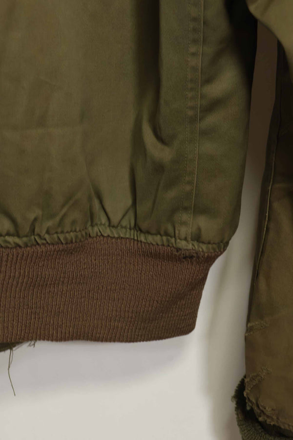 1940s U.S. Army Air Corps B-15 flight jacket with air race patch, used.