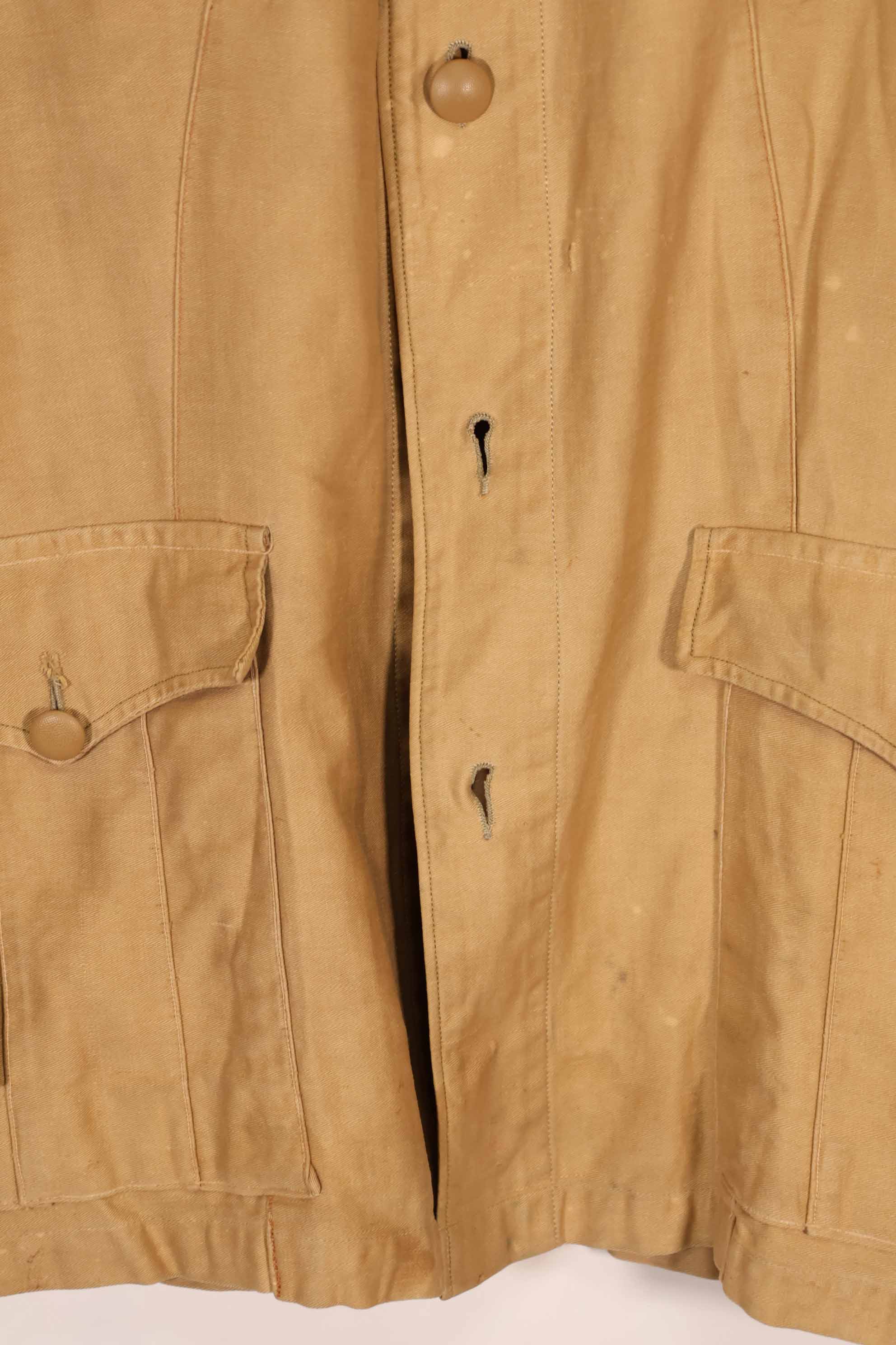 実物　1940年代　ドイツ軍　サファリアーナジャケット　ボタン欠損あり　中古品