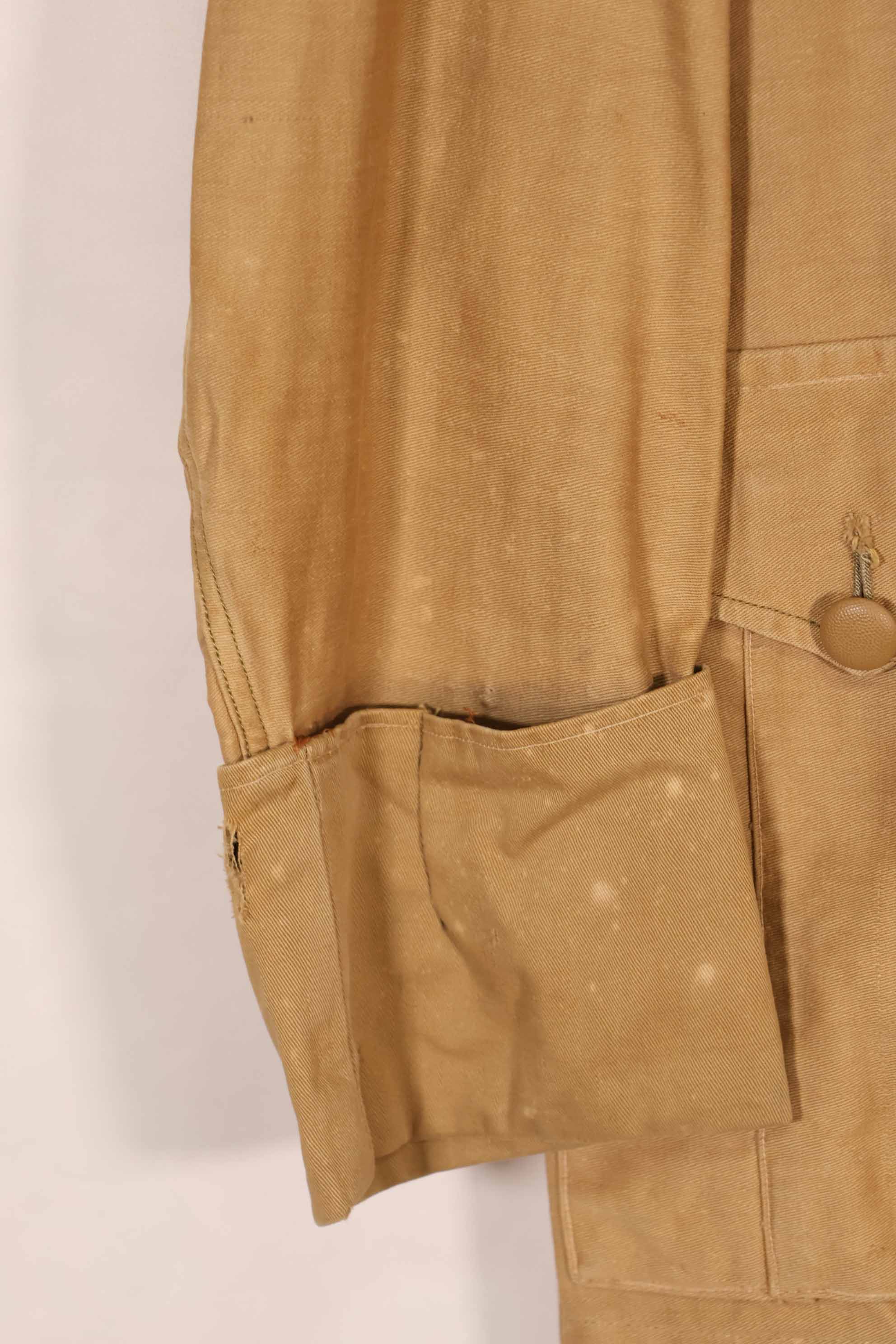 実物　1940年代　ドイツ軍　サファリアーナジャケット　ボタン欠損あり　中古品