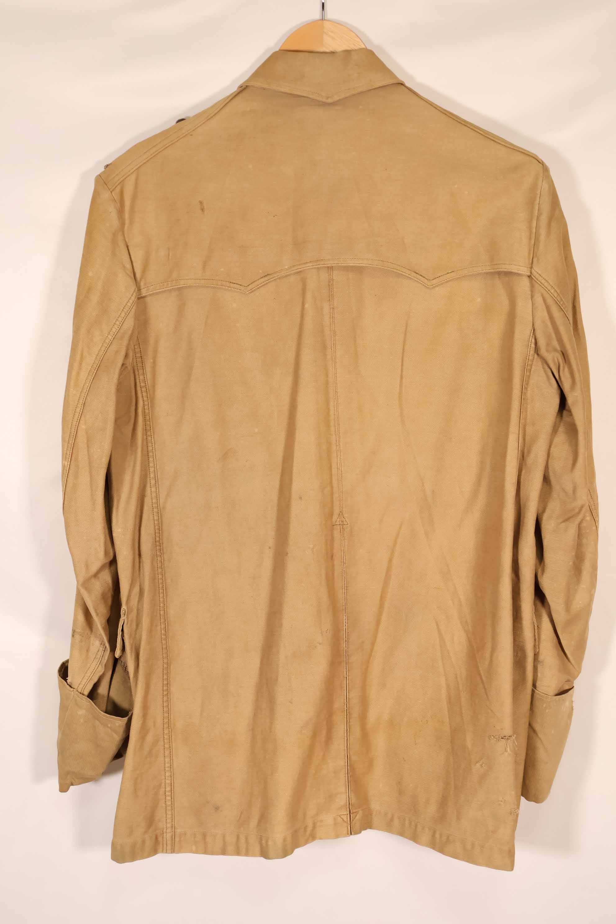 実物　1940年代　ドイツ軍　サファリアーナジャケット　ボタン欠損あり　中古品