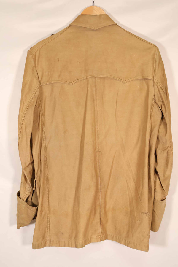 実物　1940年代　ドイツ軍　サファリアーナジャケット　ボタン欠損あり　中古品