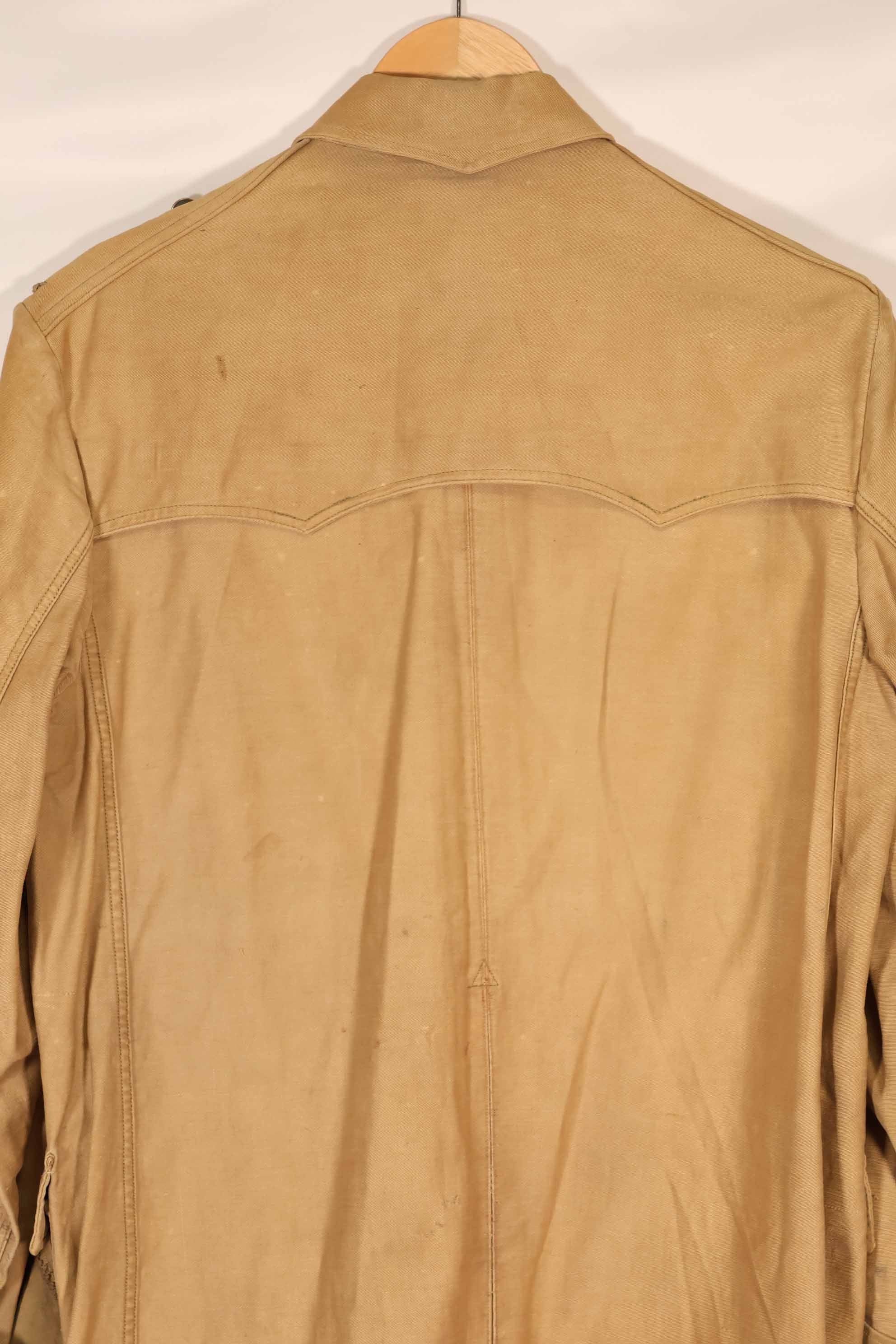 実物　1940年代　ドイツ軍　サファリアーナジャケット　ボタン欠損あり　中古品