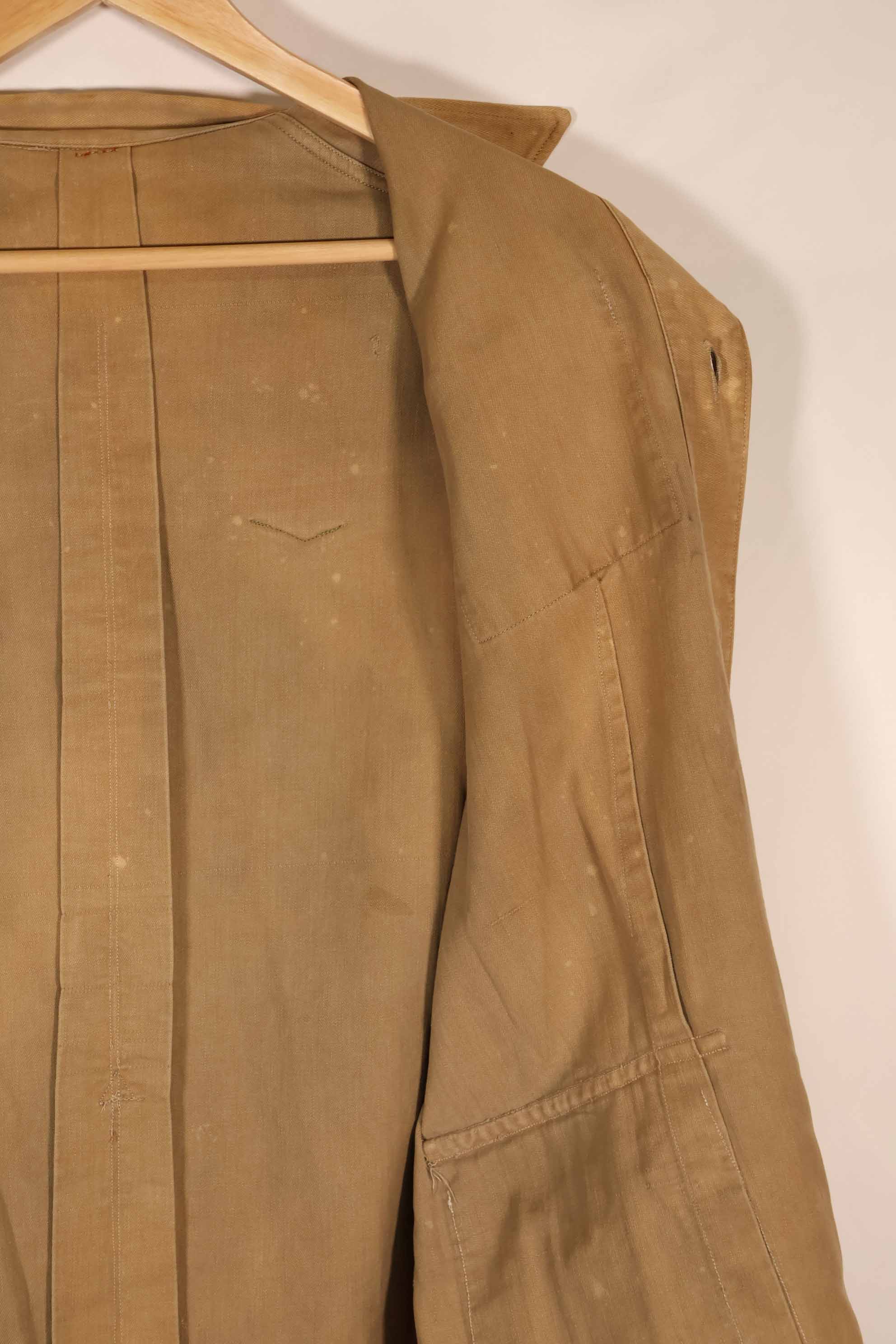 実物　1940年代　ドイツ軍　サファリアーナジャケット　ボタン欠損あり　中古品