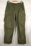 Circa 1969 S-R Size 4th Model Jungle Fatigue Pants, Used, Released by Film Company