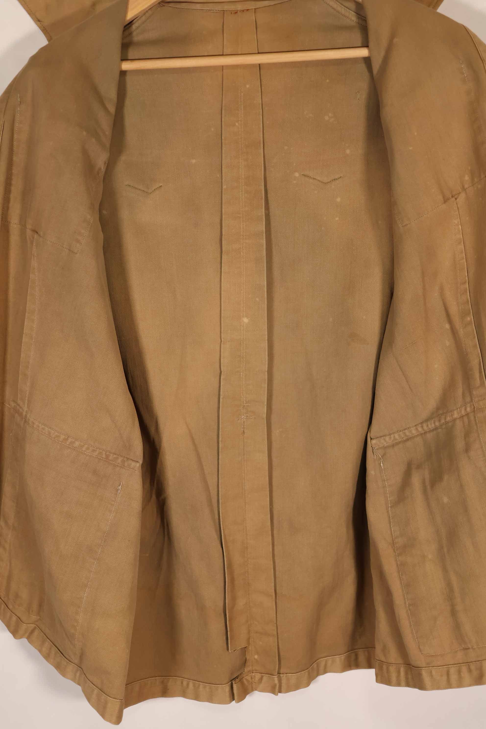 実物　1940年代　ドイツ軍　サファリアーナジャケット　ボタン欠損あり　中古品