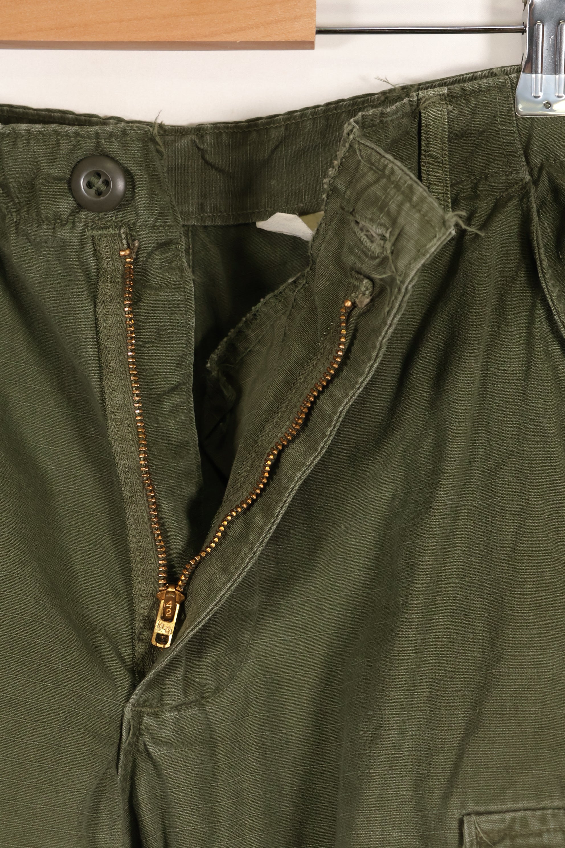 Circa 1969 S-R Size 4th Model Jungle Fatigue Pants, Used, Released by Film Company