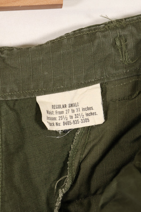 Circa 1969 S-R Size 4th Model Jungle Fatigue Pants, Used, Released by Film Company