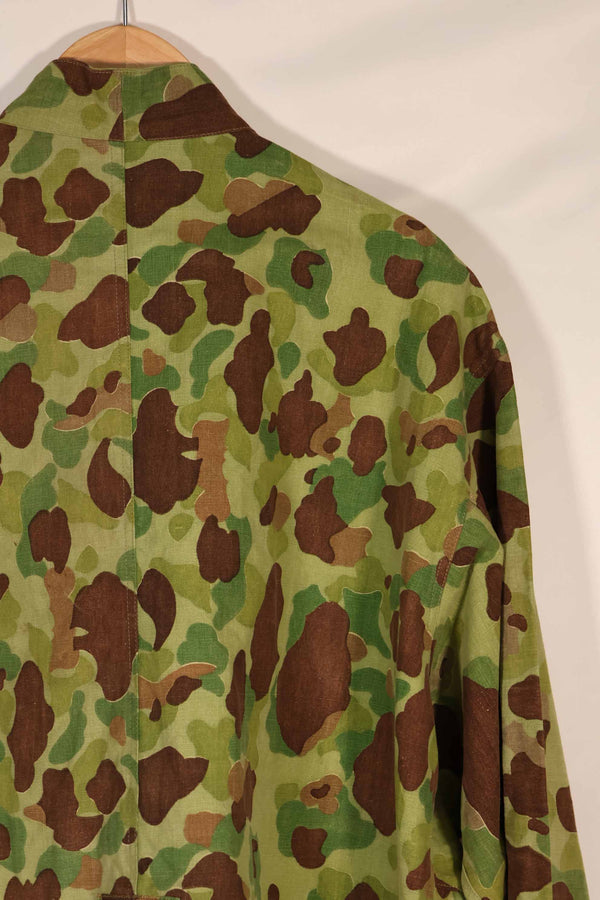 実物生地レプリカ　フロッグスキン迷彩　フランス軍空挺ジャケットカット　中古品