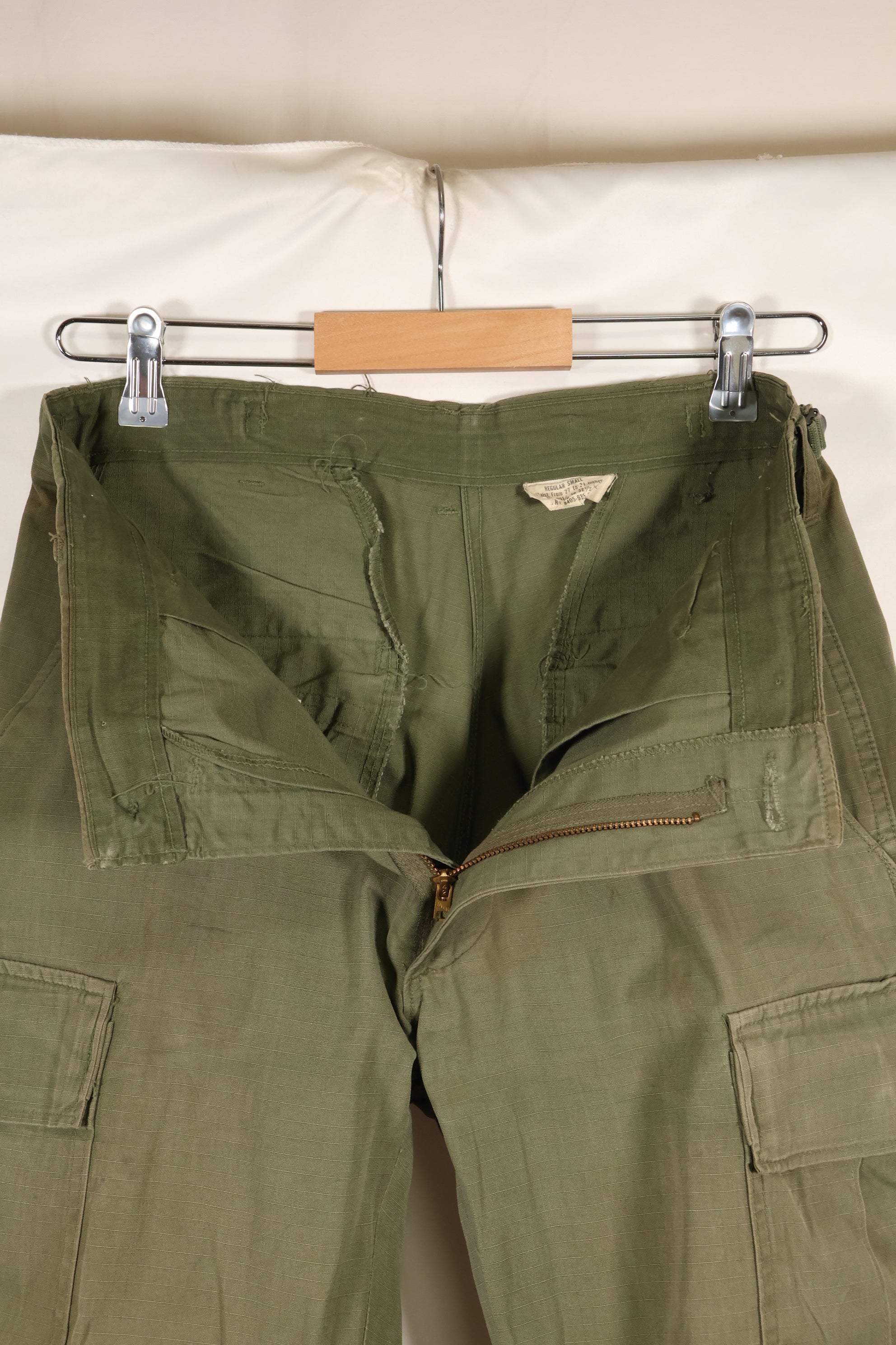 Circa 1969 S-R Size 4th Model Jungle Fatigue Pants, used, film company release B