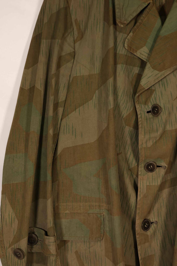 実物　1940年代　ドイツ軍　スプリンター迷彩　ローカルメイド　フィールドジャケット　中古品