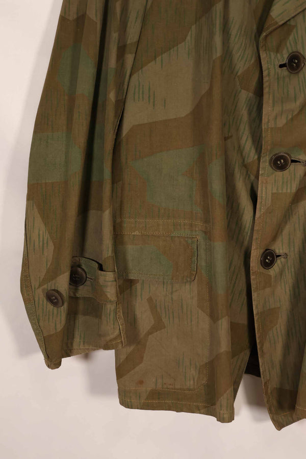 実物　1940年代　ドイツ軍　スプリンター迷彩　ローカルメイド　フィールドジャケット　中古品