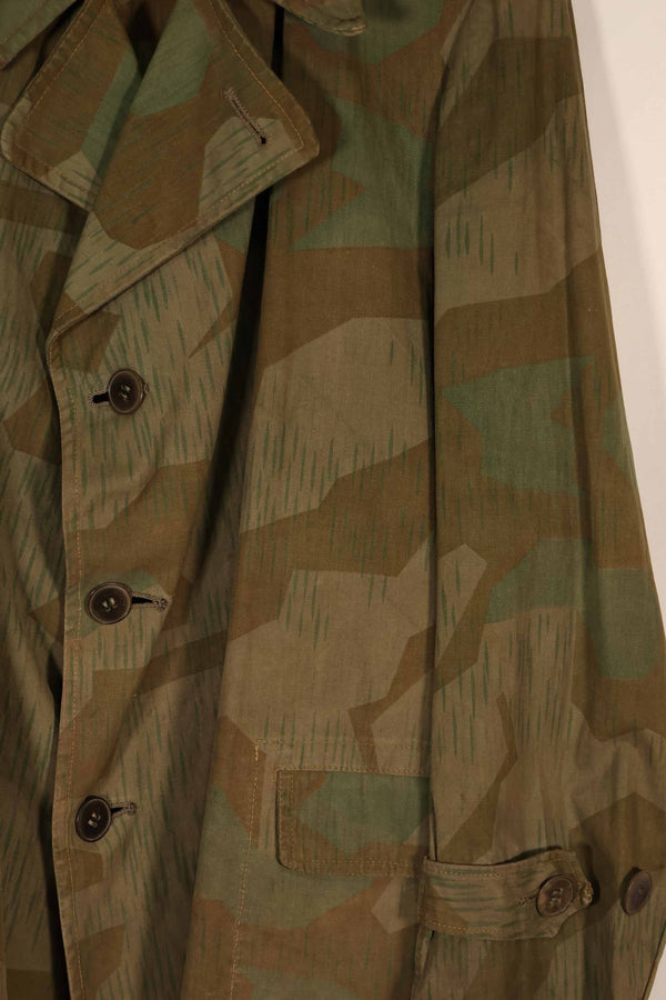 実物　1940年代　ドイツ軍　スプリンター迷彩　ローカルメイド　フィールドジャケット　中古品