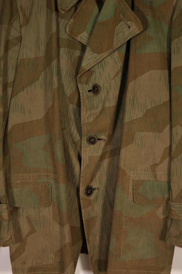 実物　1940年代　ドイツ軍　スプリンター迷彩　ローカルメイド　フィールドジャケット　中古品