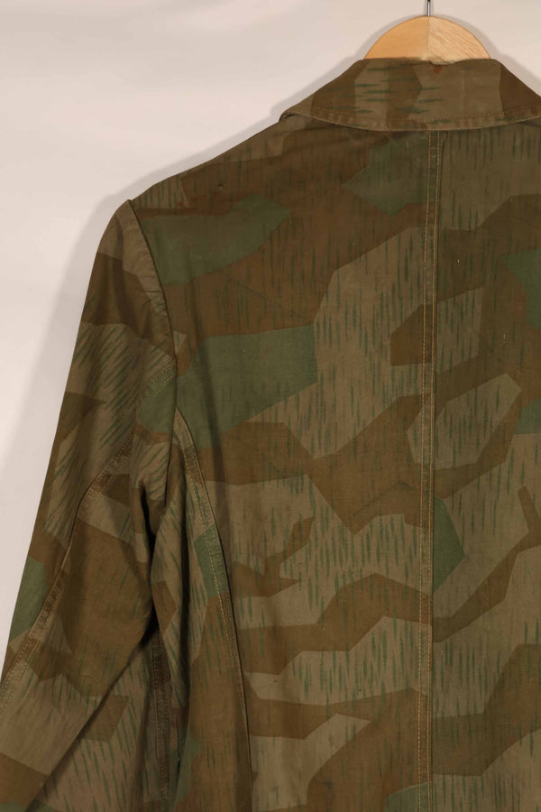 実物　1940年代　ドイツ軍　スプリンター迷彩　ローカルメイド　フィールドジャケット　中古品