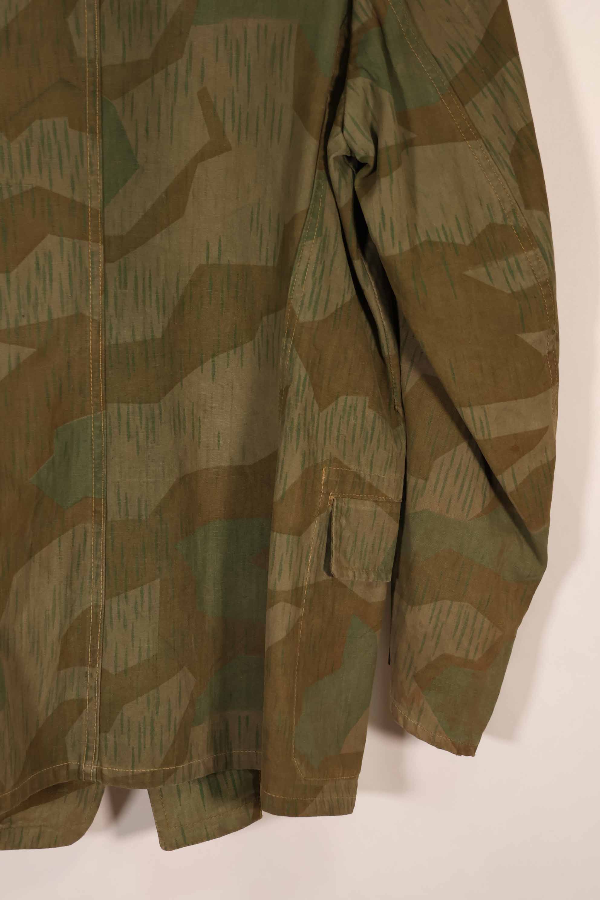 実物　1940年代　ドイツ軍　スプリンター迷彩　ローカルメイド　フィールドジャケット　中古品