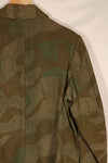 実物　1940年代　ドイツ軍　スプリンター迷彩　ローカルメイド　フィールドジャケット　中古品